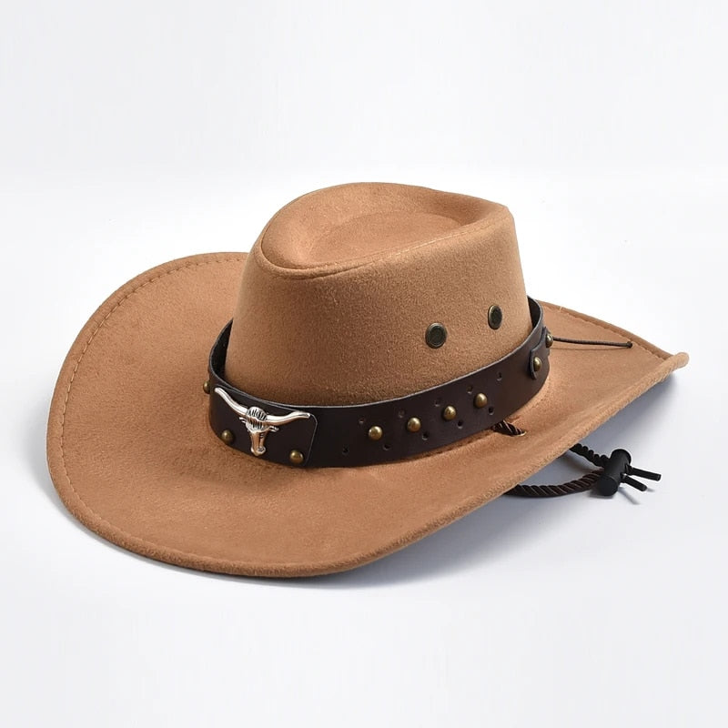 vintage western cowboy hat, view 3 - MRSLM