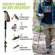 carbon fiber trekking poles, view 3 - MRSLM