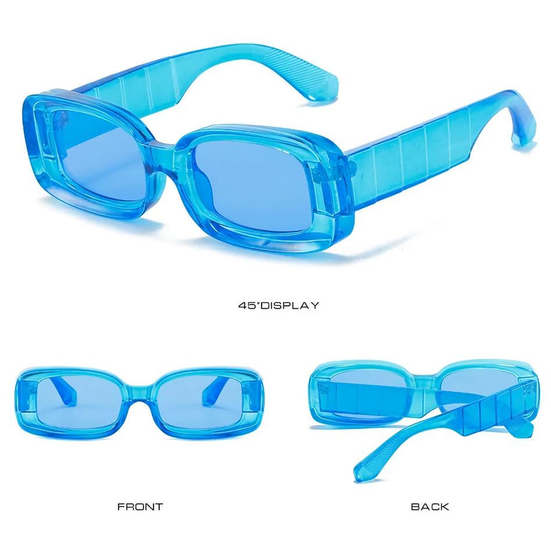 Clear plastic retro sunglasses, view 17 - MRSLM