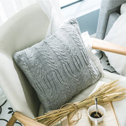 elegant gray knitted decorative pillowcase, view 11 - MRSLM