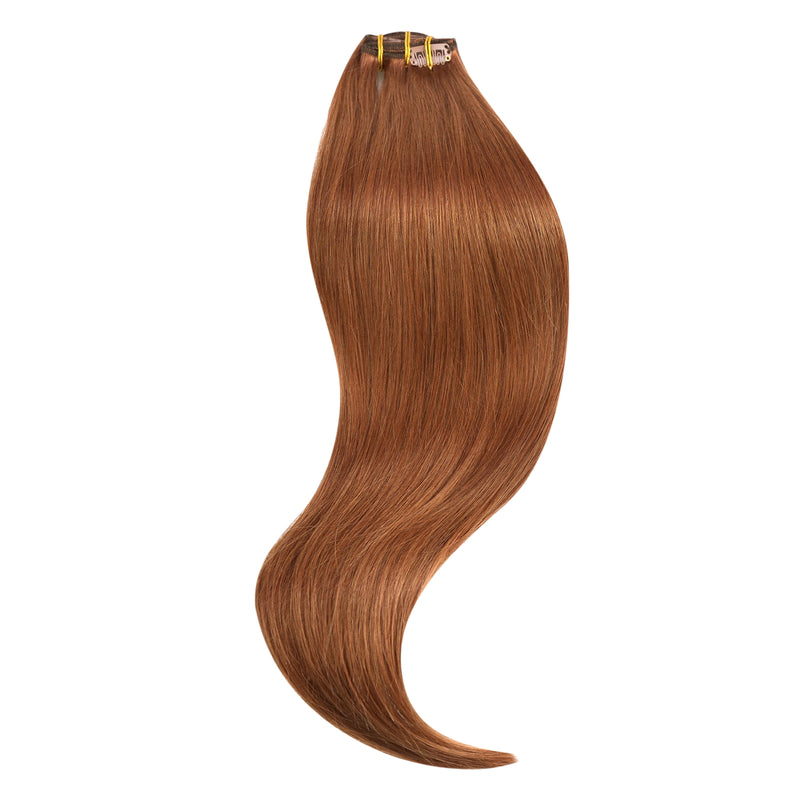 12-inch clip-in human hair extensions, view 2 - MRSLM