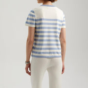 striped knit t-shirt, view 8 - MRSLM