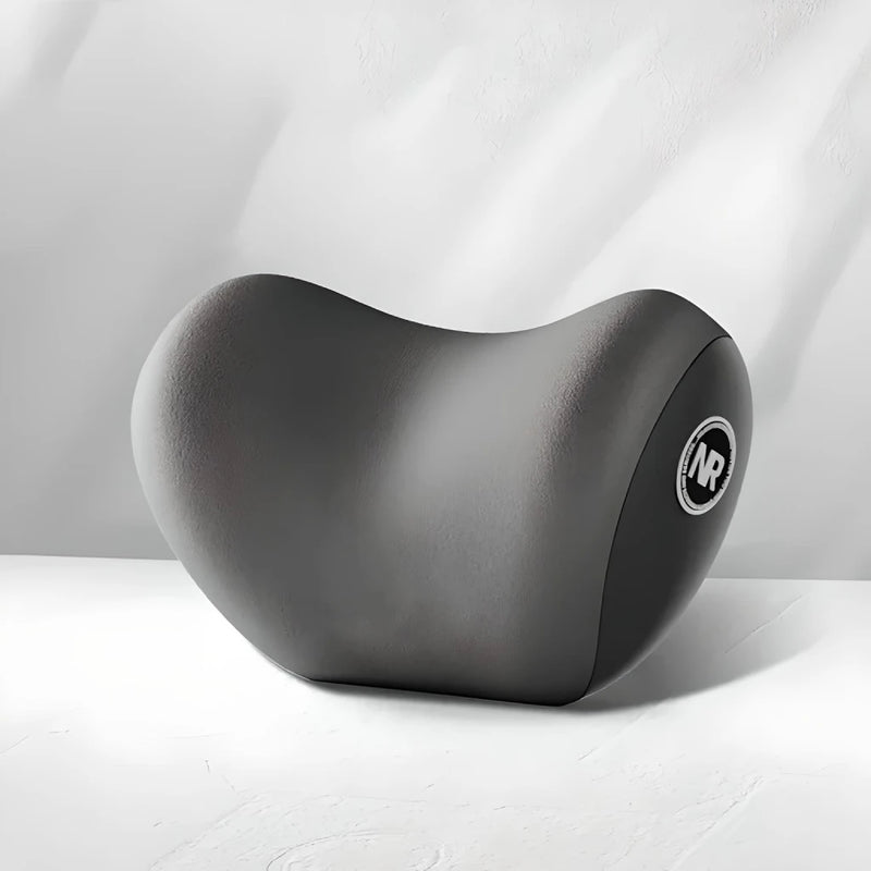 memory foam car headrest and lumbar support pillow, view 2 - MRSLM