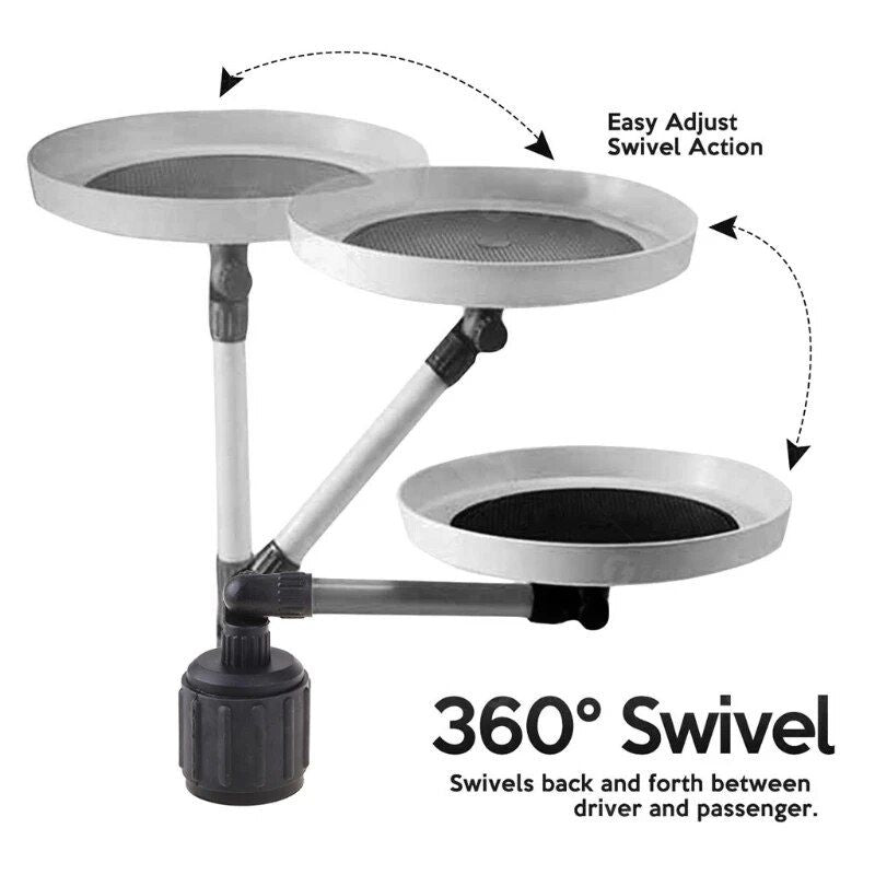 360° Rotating Car Tray Table for Convenient Dining
