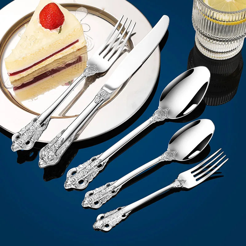 luxury gold cutlery set, view 11 - MRSLM