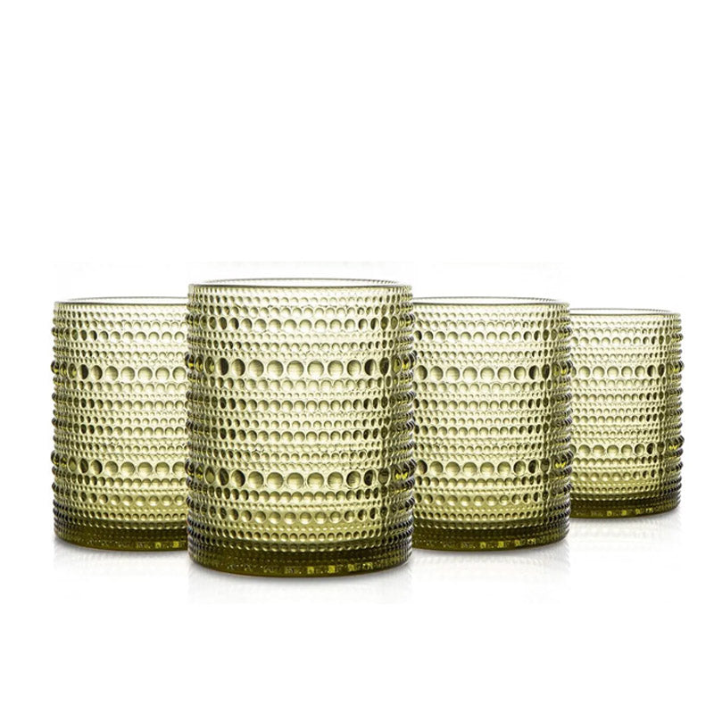 Conjunto de 4 copos retrô com contas