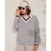 women's loose pullover sweatshirt, view 2 - MRSLM