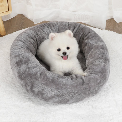 fluffy dog cushion bed, view 3 - MRSLM