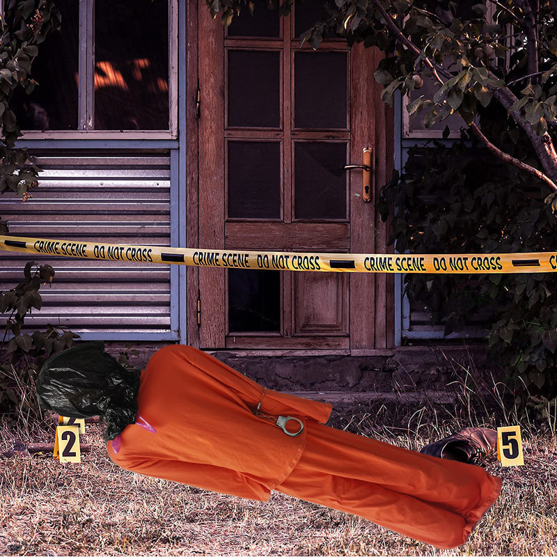 Decoração de Halloween com atmosfera de terror inovadora para corredor da morte.