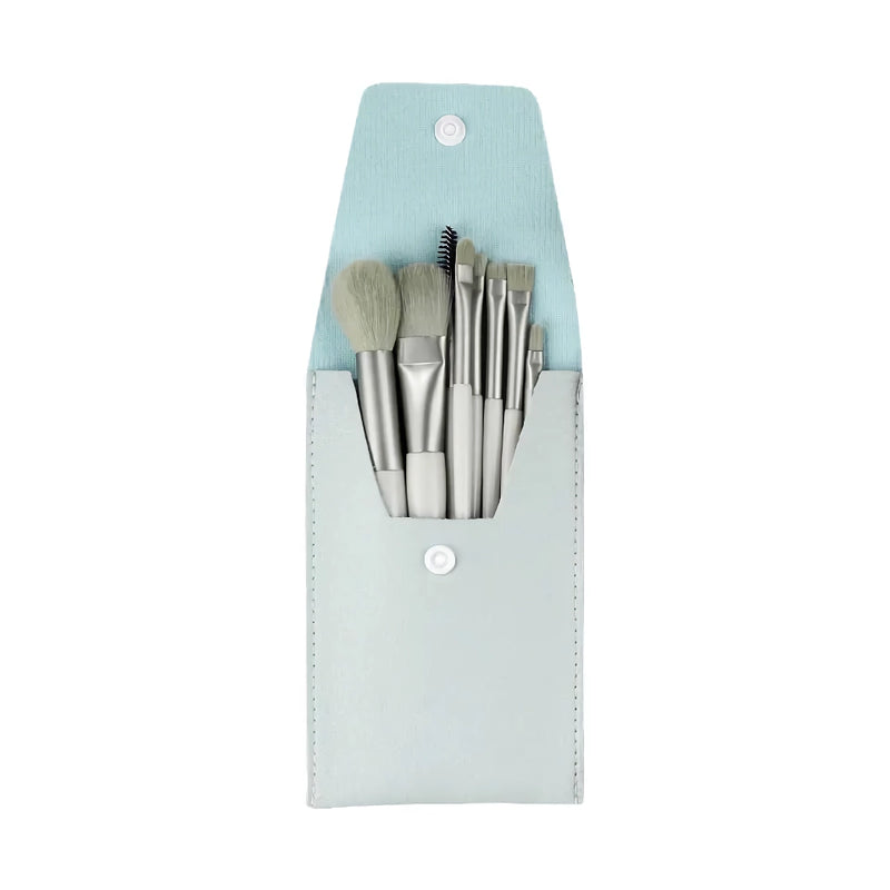 8pcs mini makeup brush set, view 2 - MRSLM