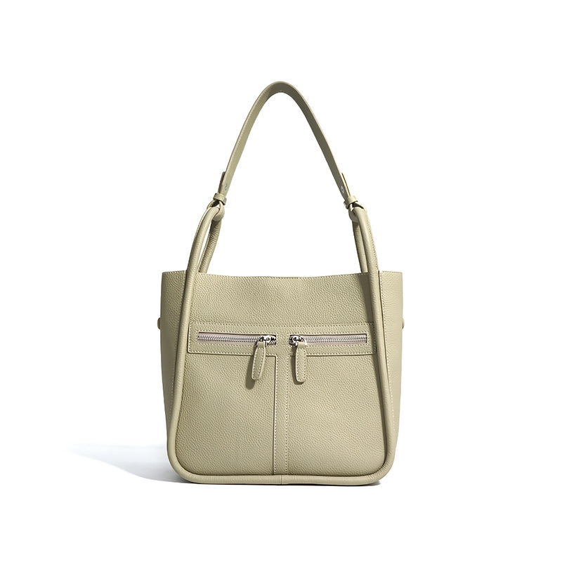 Genuine leather bucket bag, view 2 - MRSLM