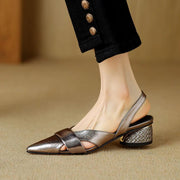 leather pointed toe sandals - MRSLM