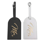 mr and mrs couples luggage tags, view 2 - MRSLM