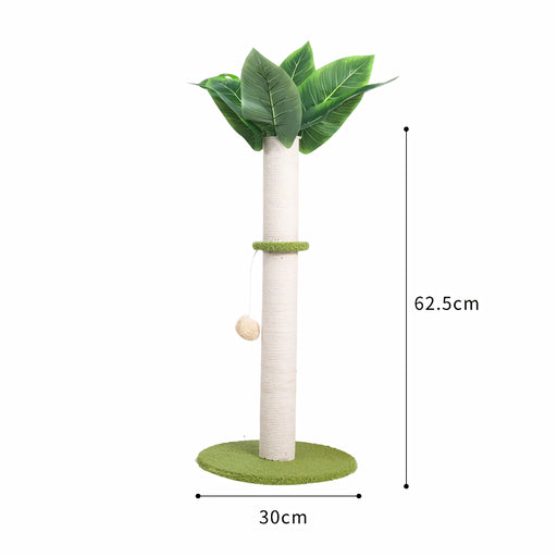 Cat scratching post with hanging balls, view 2 - MRSLM