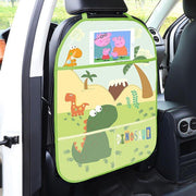 cartoon car seat back protector with storage organizer - MRSLM