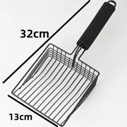 stainless steel cat litter scoop, view 2 - MRSLM