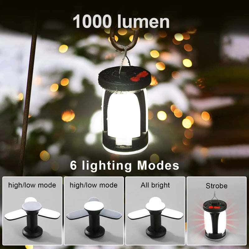 rechargeable solar led camping lantern, view 8 - MRSLM