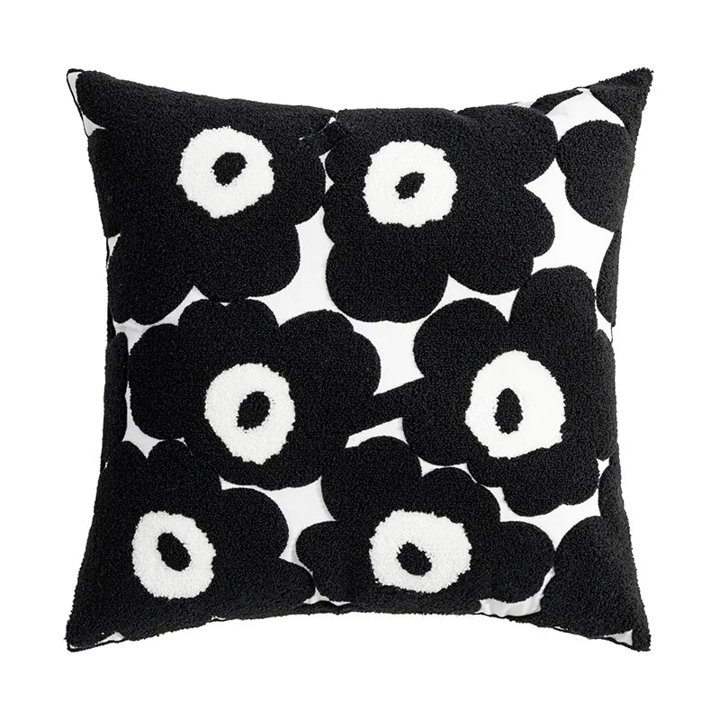 poppy embroidered cushion cover, view 8 - MRSLM