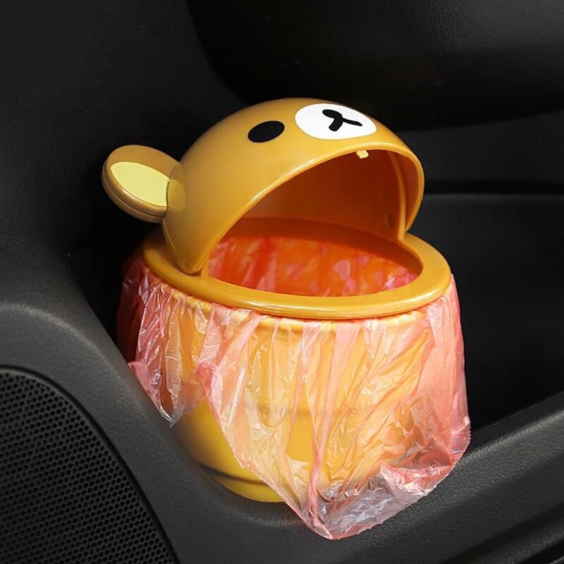cartoon bear car trash can, view 6 - MRSLM