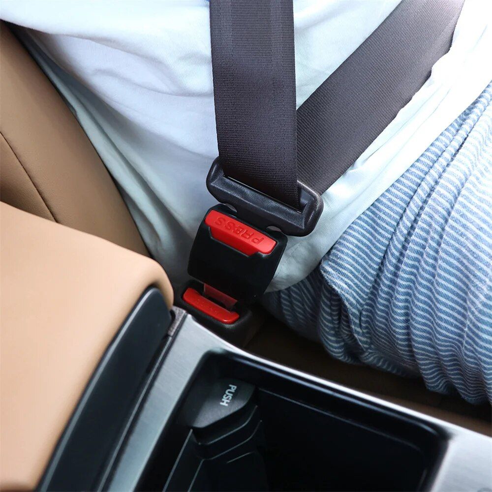 2-Pack Seat Belt Extender - Car Safety Belt Buckle Extension Clip