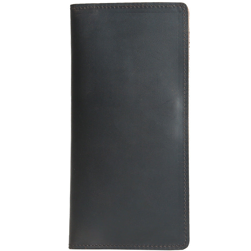 men's long retro leather wallet - MRSLM