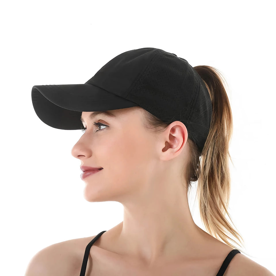 Summer Mesh Ponytail Baseball Sports Cap for Women