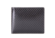 carbon fiber pattern slim wallet, view 5 - MRSLM