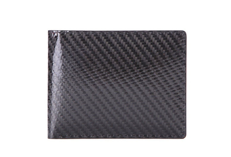 carbon fiber pattern slim wallet, view 5 - MRSLM
