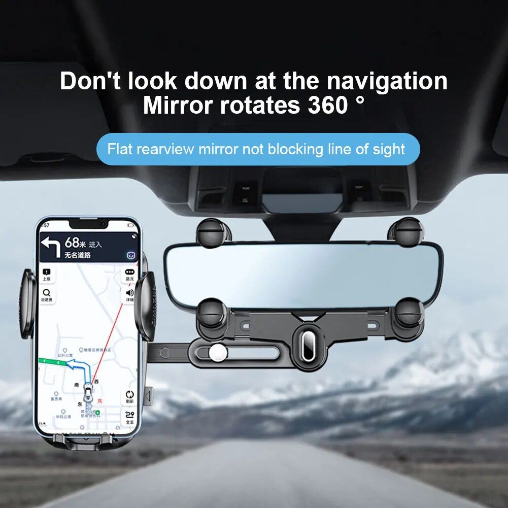 360-Degree Rotating Car Phone Mount