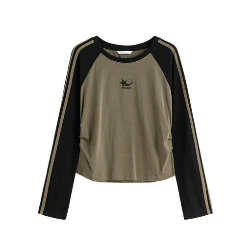 retro long sleeve casual t-shirt, view 2 - MRSLM