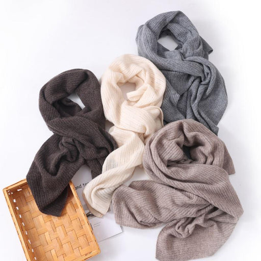 women's wool scarf crumpled knit - MRSLM