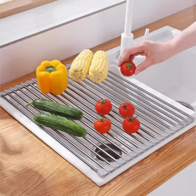 stainless steel sink draining rack, view 7 - MRSLM
