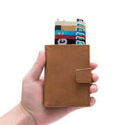 RFID blocking aluminum wallet, view 2 - MRSLM