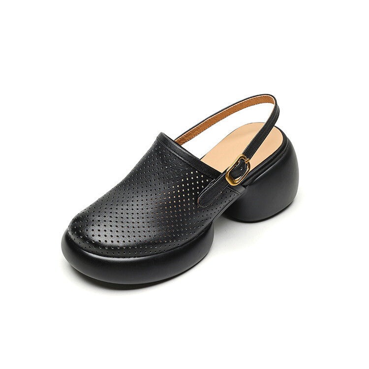 round toe platform heels, view 14 - MRSLM