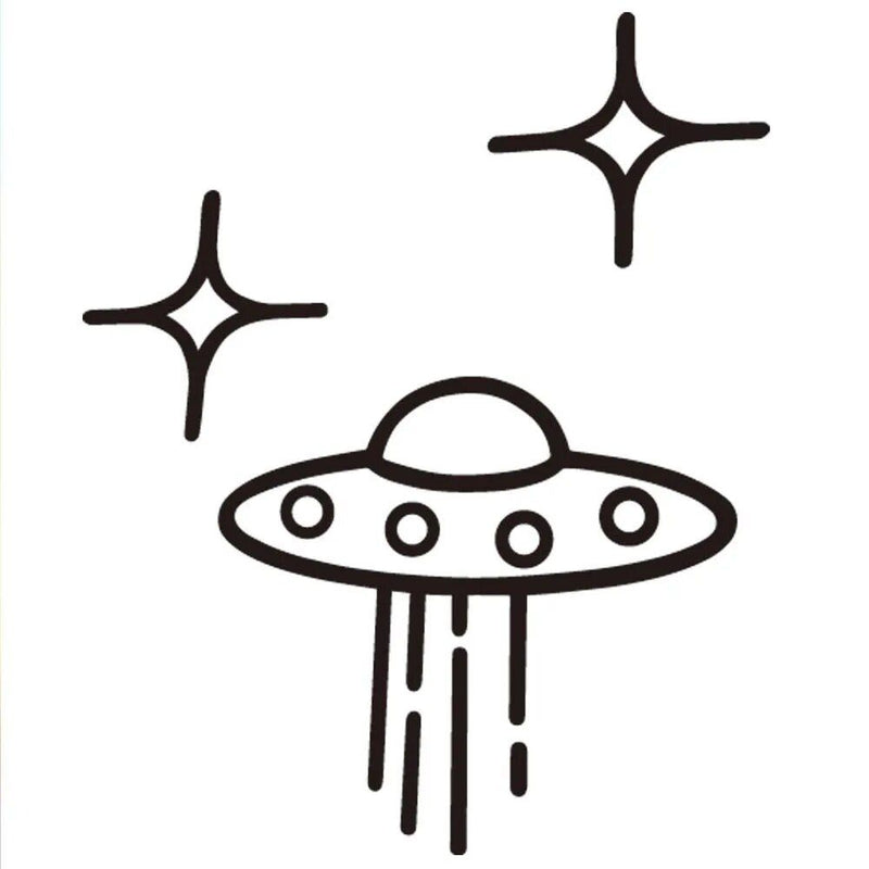 Alien Encounter Vinyl-Autoaufkleber