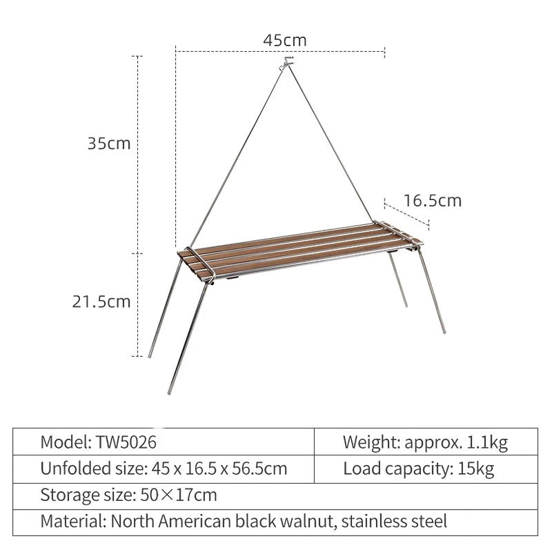 Folding camping table, view 3 - MRSLM