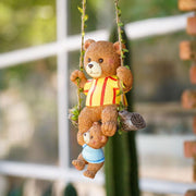 mother and child bear on swing ornament - MRSLM