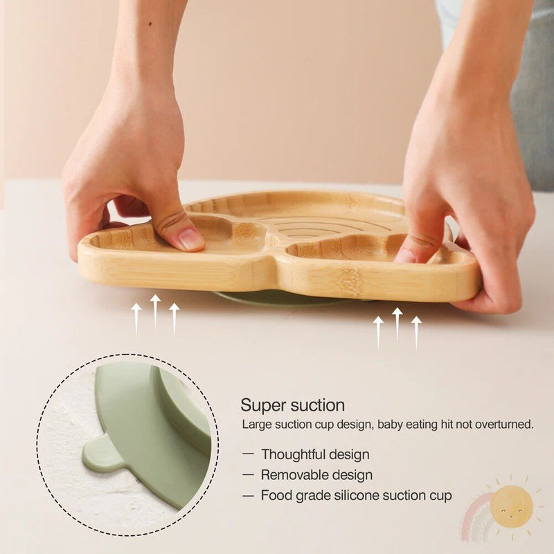 bamboo baby feeding set, view 5 - MRSLM
