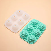 rose-shaped silicone ice cube tray with lid, view 3 - MRSLM
