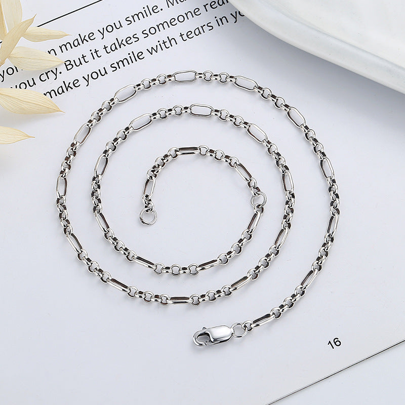 Sterling Silver All-match DIY Ornament Pendant Necklace