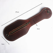 Handmade crazy horse leather coin purse, view 2 - MRSLM