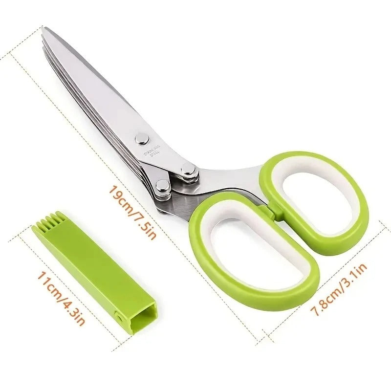 5-blade herb scissors, view 6 - MRSLM