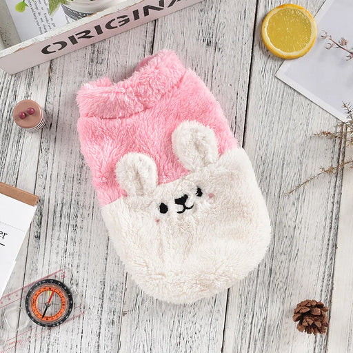 cozy fleece bear dog jacket, view 2 - MRSLM