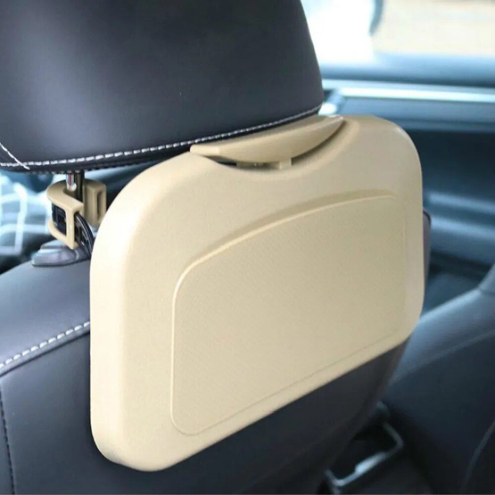 Universal Folding Car Cup Holder & Storage Box for Rear Seat