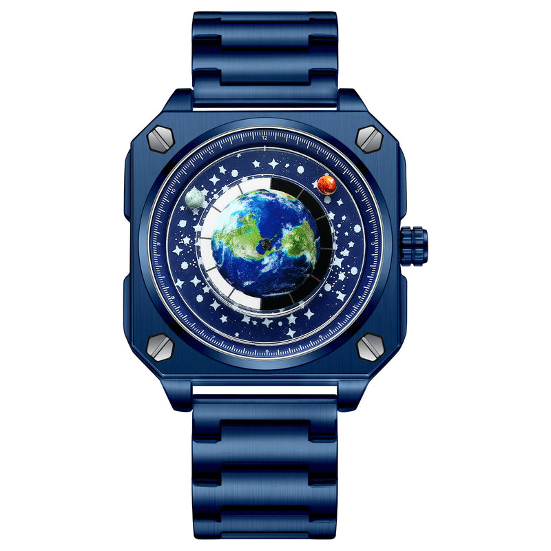 men's big dial quartz watch, view 7 - MRSLM