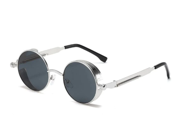 Round Frame Polarized Lens Retro Fashion Sunglasses Classic Punk Sunglasses