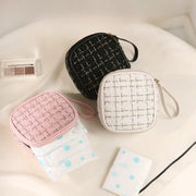 compact plaid cosmetic organizer, view 5 - MRSLM