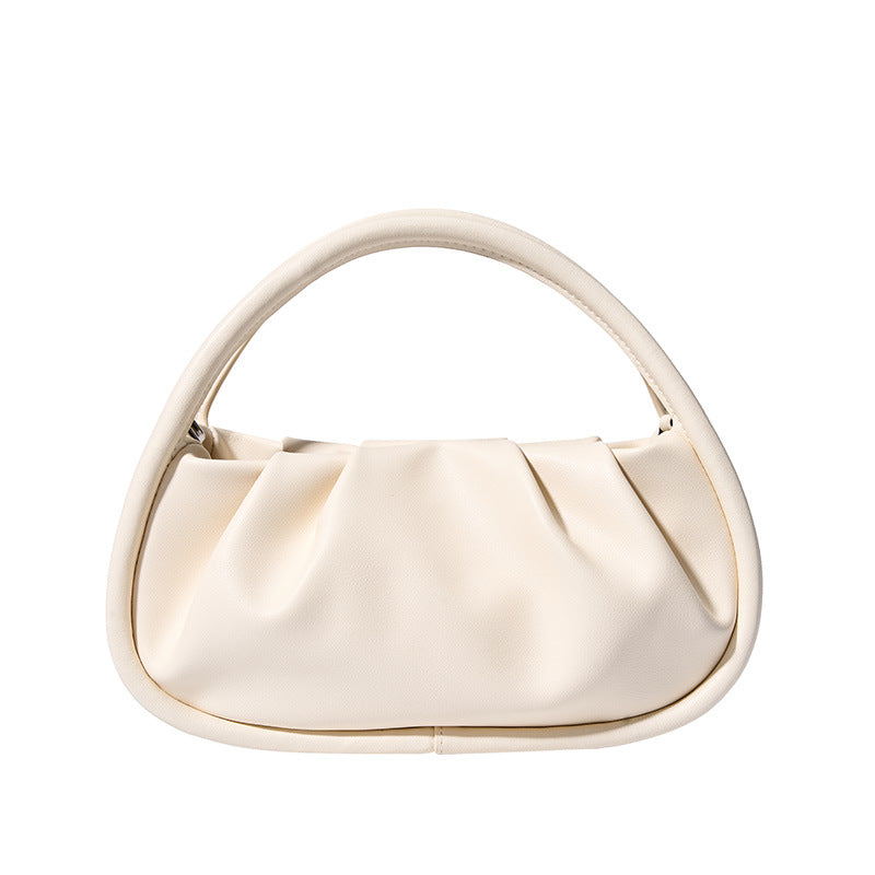 vintage leather cloud handbag, view 2 - MRSLM