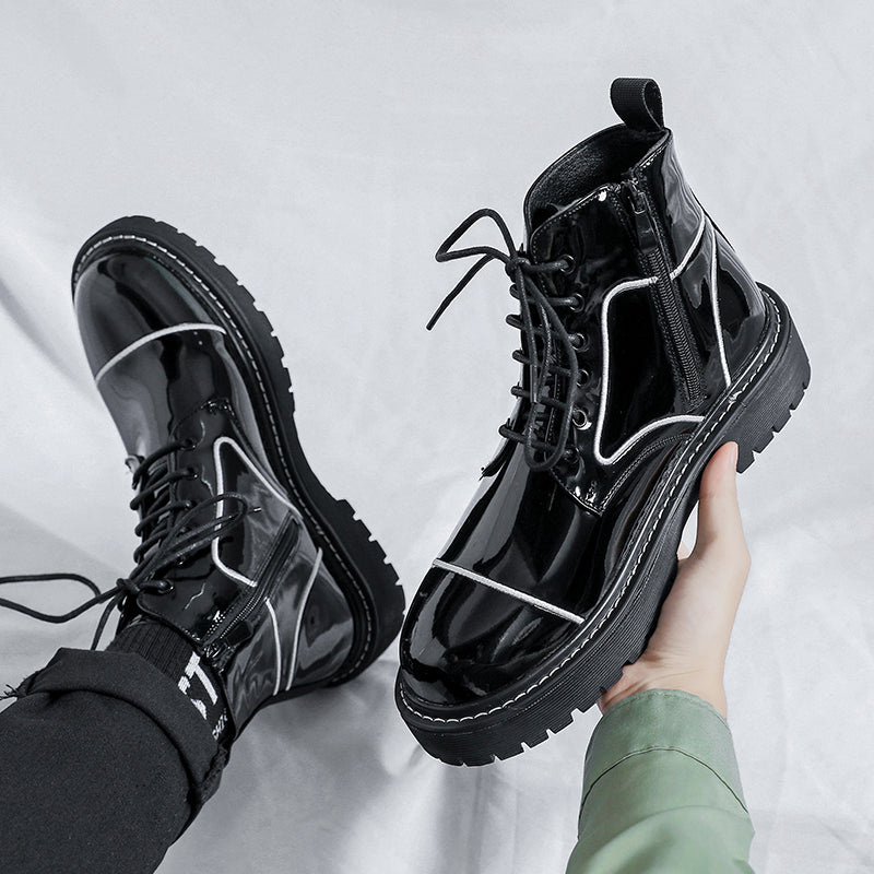 vintage ankle boots with zipper, view 7 - MRSLM