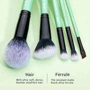 10-piece citrus makeup brush set, view 4 - MRSLM